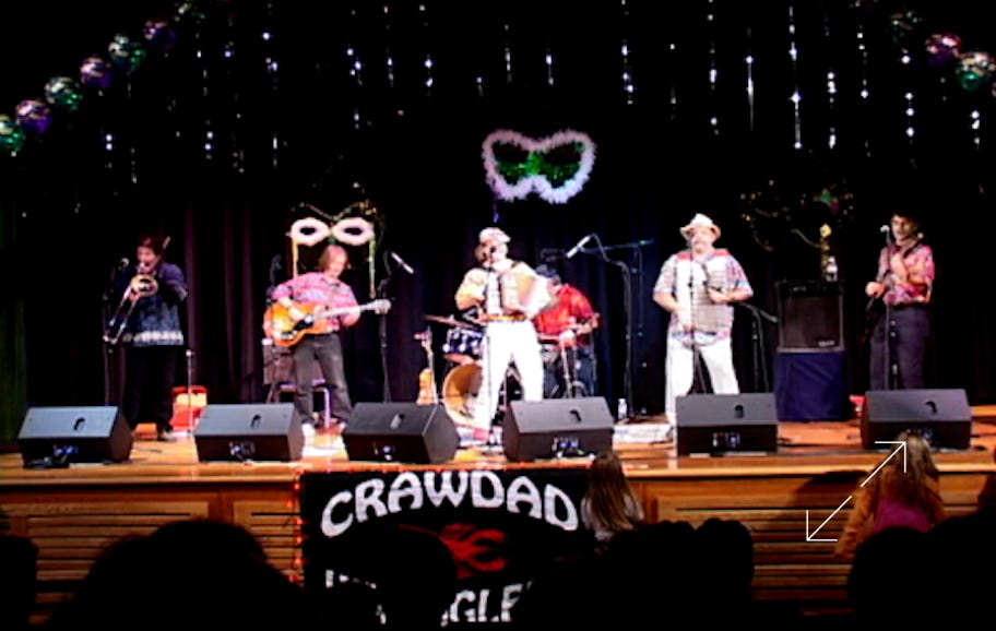 Ryan Thomson and the Crawdad Wranglers perform at the Thomas G. Meehan Performing Arts Center, Stratham, New Hampshire, Jan 26, 2002