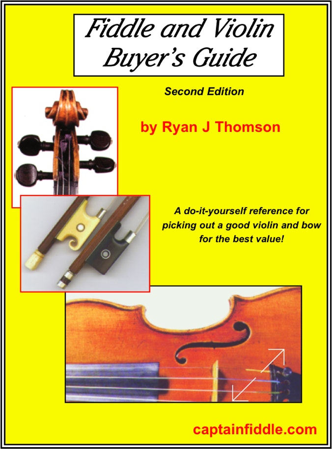 front cover of the Fiddle and Violin Buyers Guide by Ryan Thomson