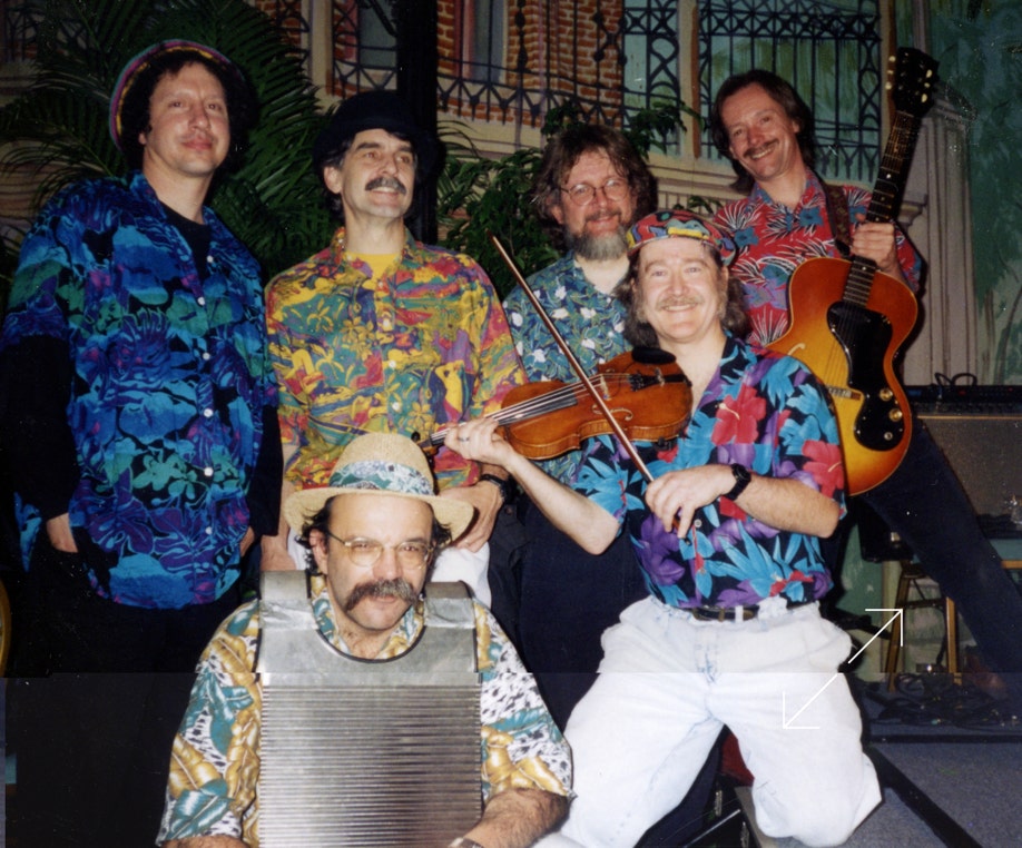 The Crawdad Wranglers perform at a mardigras dance in the Center of New Hampshire, Manchester, New Hampshire