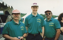 Ryan Thomson, Frank Bane, and Paul Mangion playing in Traidisiunta na h’Eireann band for set dancing, at the Irish Festival, Canton, Massachusetts